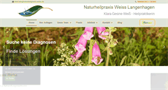 Desktop Screenshot of naturheilpraxis-weiss.net