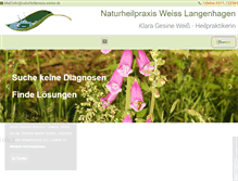 Tablet Screenshot of naturheilpraxis-weiss.net